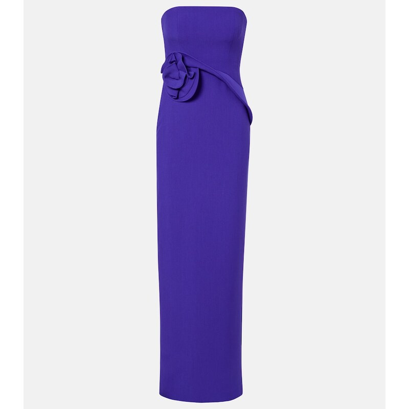 Roland Mouret Floral-appliqué gown