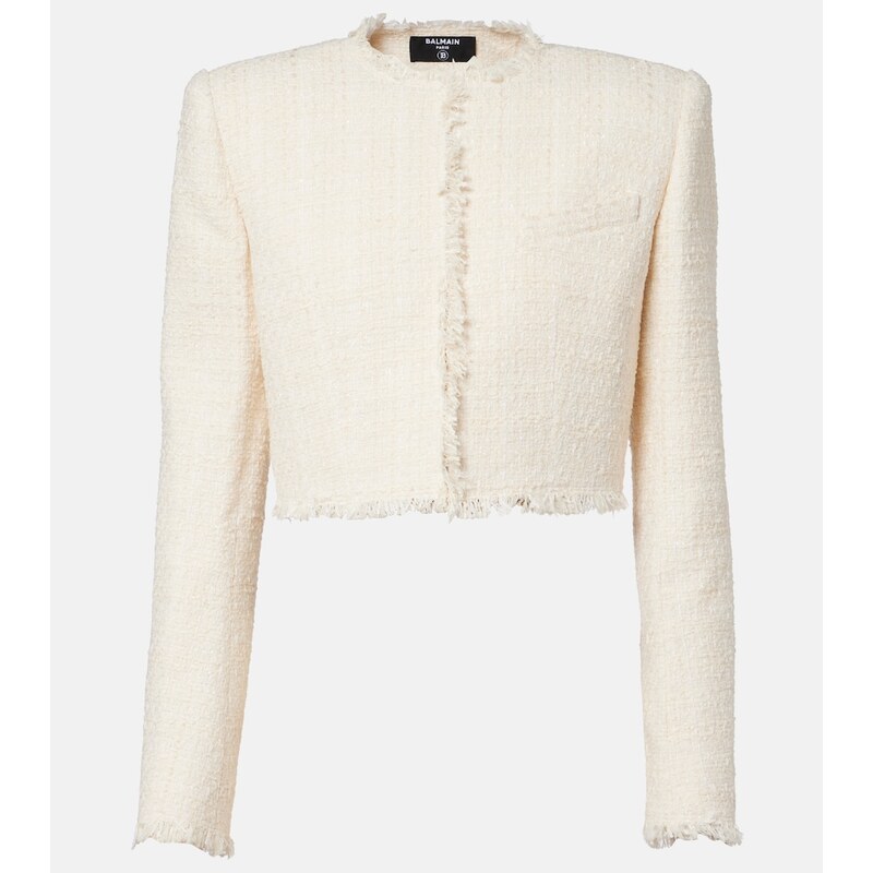 Balmain Cropped tweed jacket