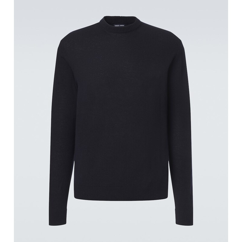 Giorgio Armani x Alanui cashmere and silk polo shirt