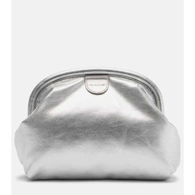 Stella McCartney Falabella padded metallic clutch