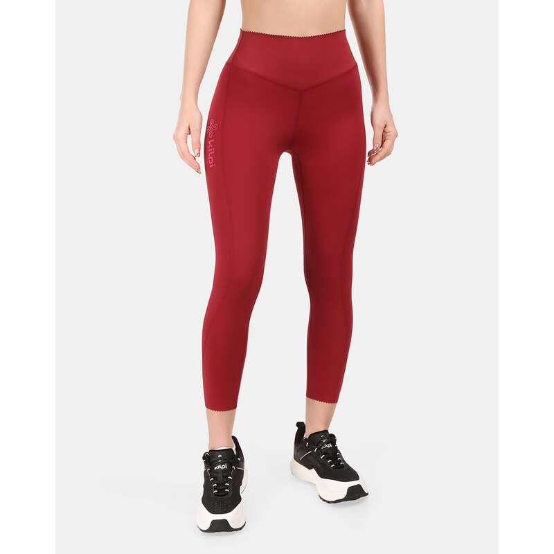 Dámské fitness legíny Kilpi RIVIAN-W tmavě červená