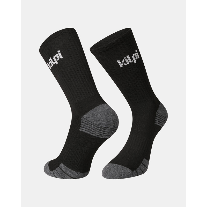 Unisex vysoké bavlněné ponožky Kilpi 3P PALWAY-U černá 114955625