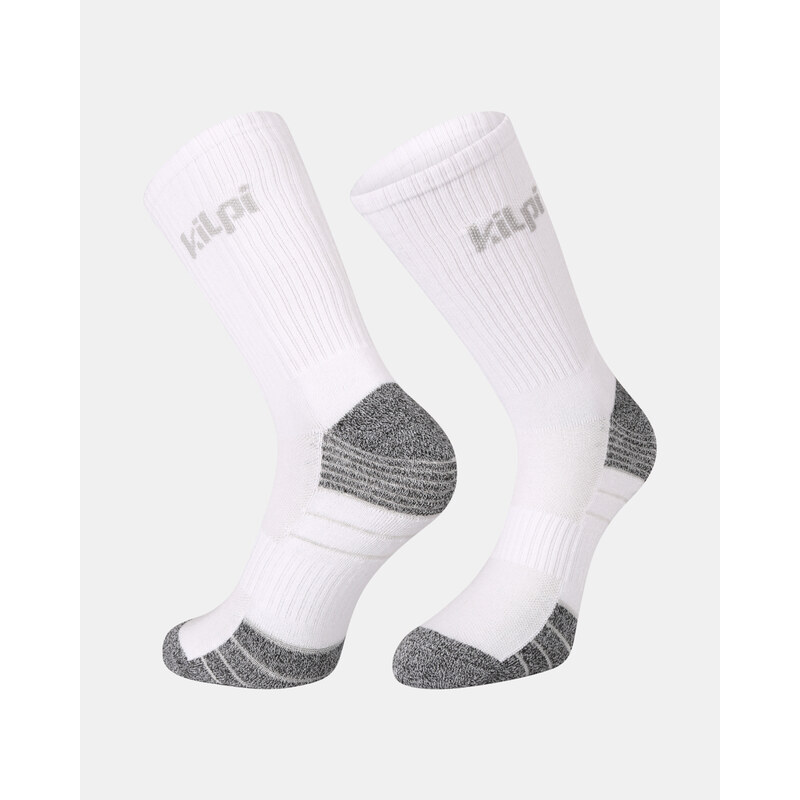 Unisex vysoké bavlněné ponožky Kilpi 3P PALWAY-U bílá 114955626