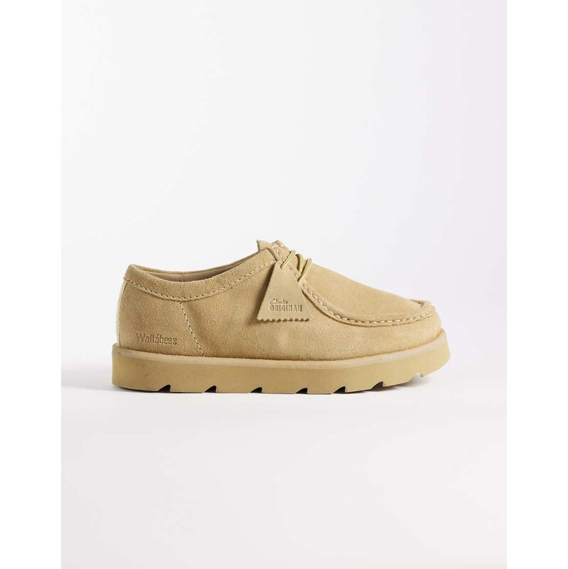 Clarks Originals Meare Walla shoes in maple suede-Neutral