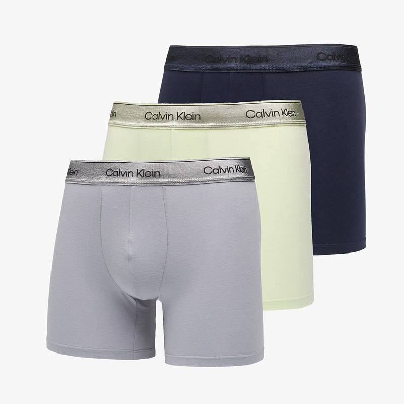 Boxerky Calvin Klein Boxer Brief 3-Pack Green M