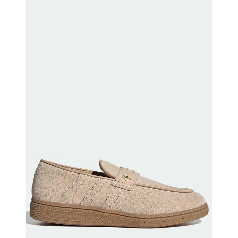 adidas Originals Handball Spezial loafers in beige with gum sole