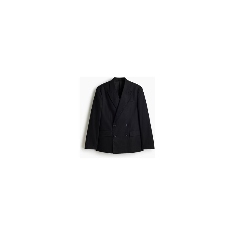 H&M - Dvouřadové sako Relaxed Fit - Černá