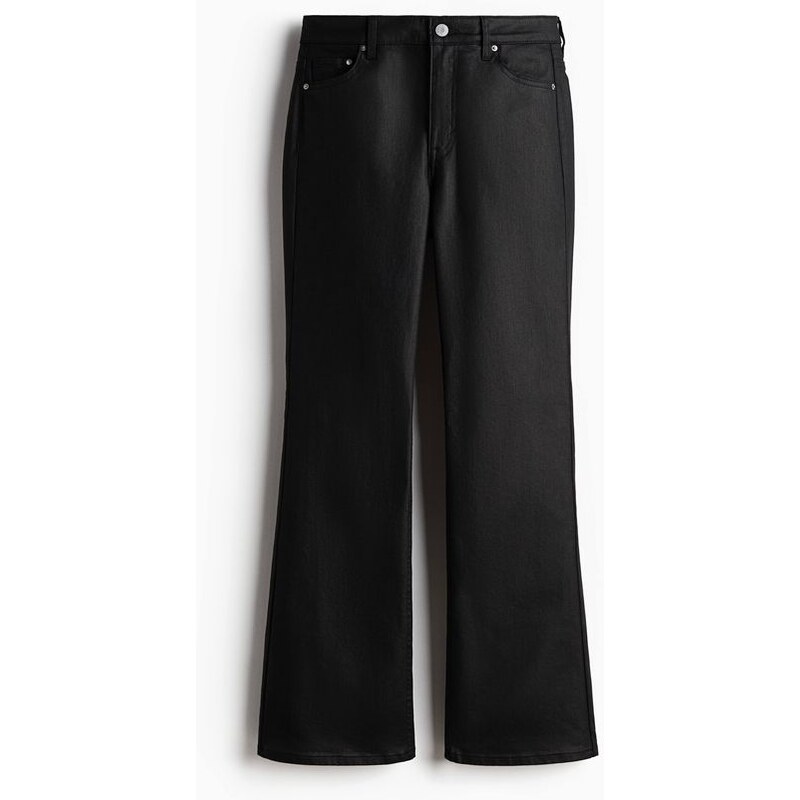 H&M - Petite Fit Bootcut High Jeans - černá 114954462