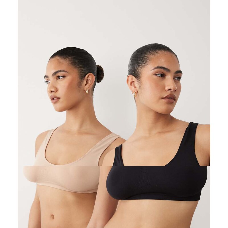 Mama.licious Mamalicious Maternity 2 pack soft throw on bralettes in 114956266