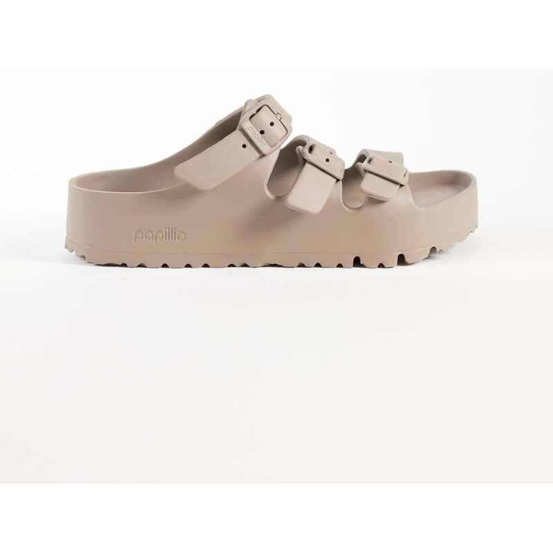 Birkenstock Florida Flex Platform EVA sandals in grey taupe