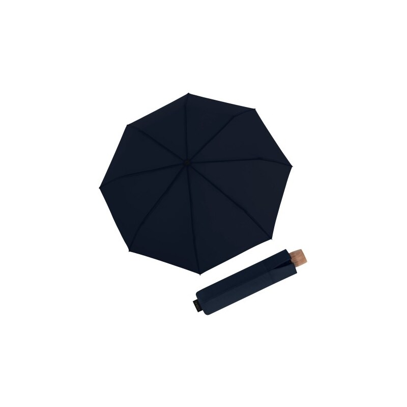 Knirps Timber manual Navy - skládací deštník 114957766