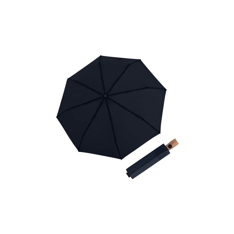 Knirps Timber duomatic Navy - skládací deštník 114957809