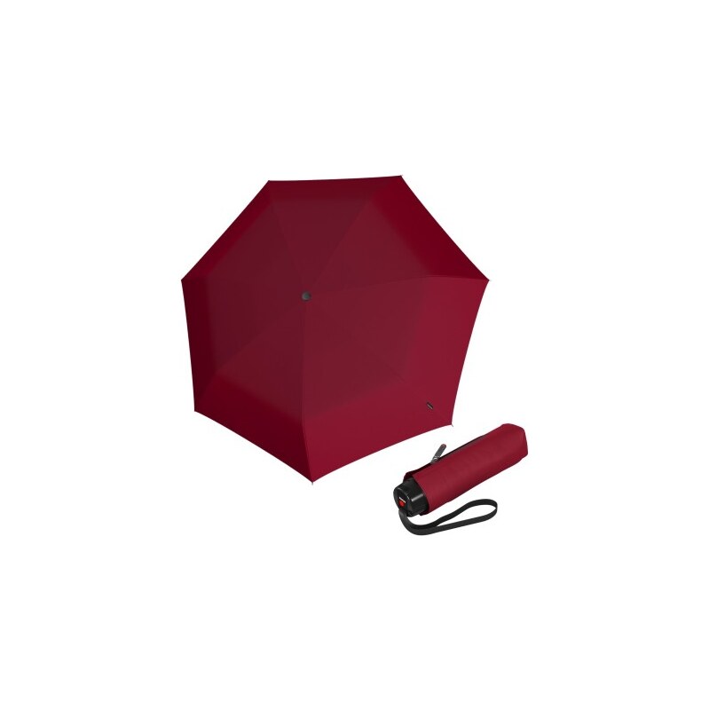 Knirps KNIRPS T.020 DARK RED s UV - ultralehký skládací deštník