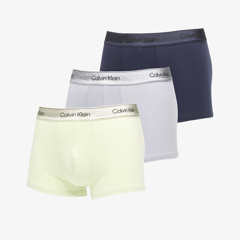Trenky Calvin Klein Trunk 3-Pack Green S