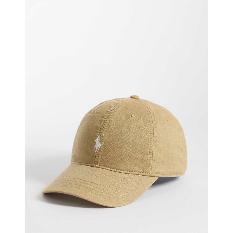 Polo Ralph Lauren icon logo baseball cap in cafe tan-Brown