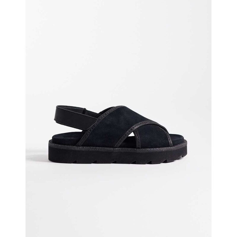 Clarks Originals Meare Cross sandals in black suede
