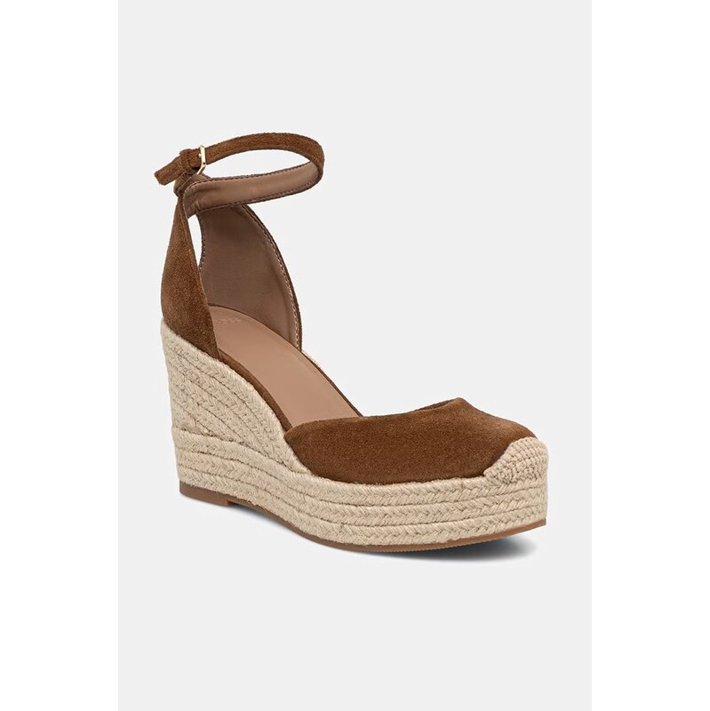 BOSS espadrily na klínku dámské semišové Madeira 114959443