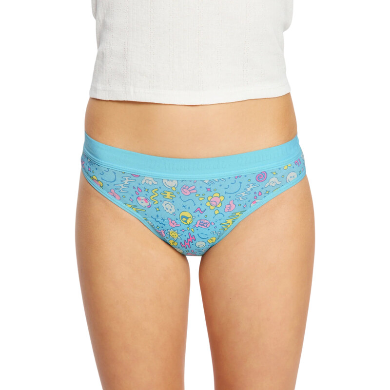 Dívčí menstruační kalhotky Modibodi Smileyworld Teen Hipster Bikini 114959447
