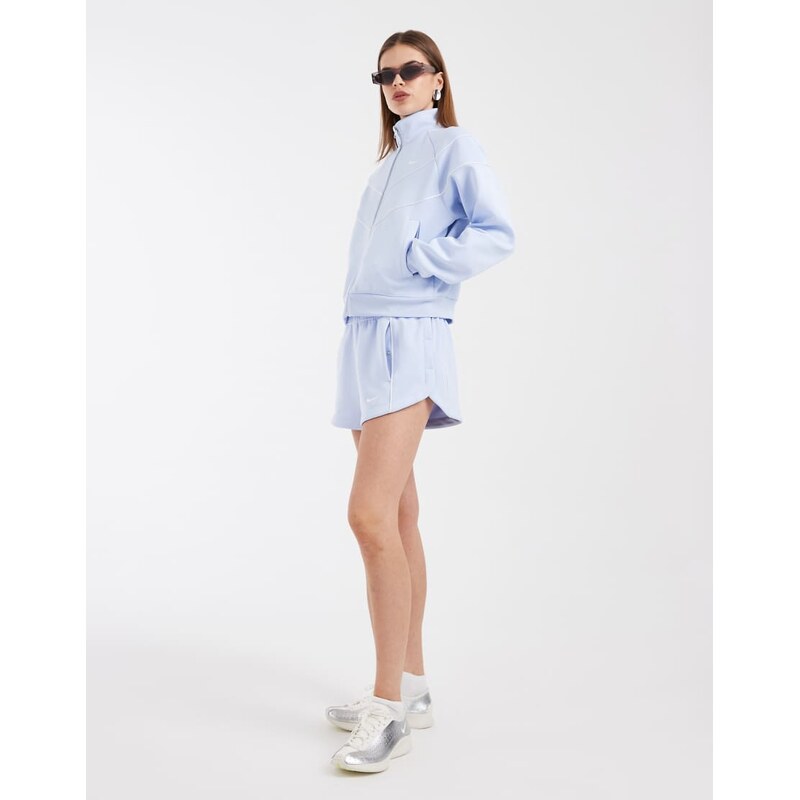 Nike woven windrunner track jacket in light blue