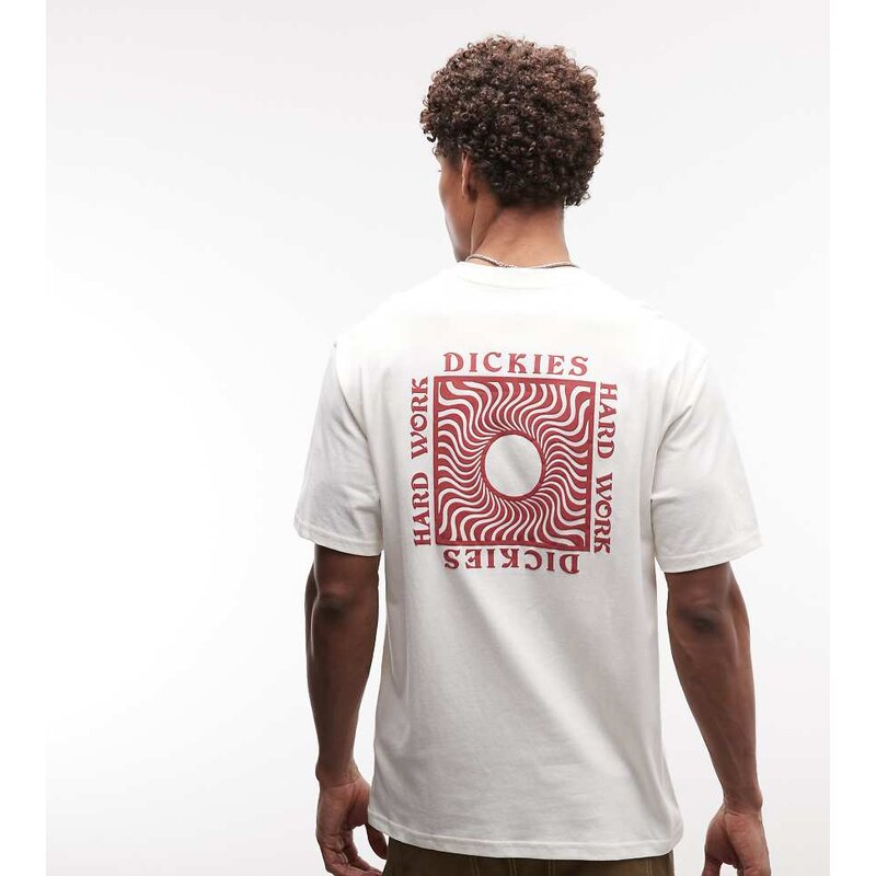Dickies Oatfield backprint t-shirt in off white - exclusive to ASOS 105833854