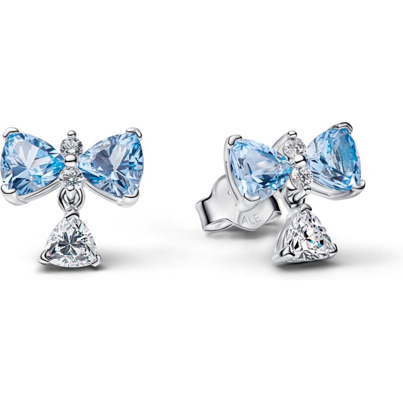 PANDORA náušnice Bridgerton Modrá mašle 114959244