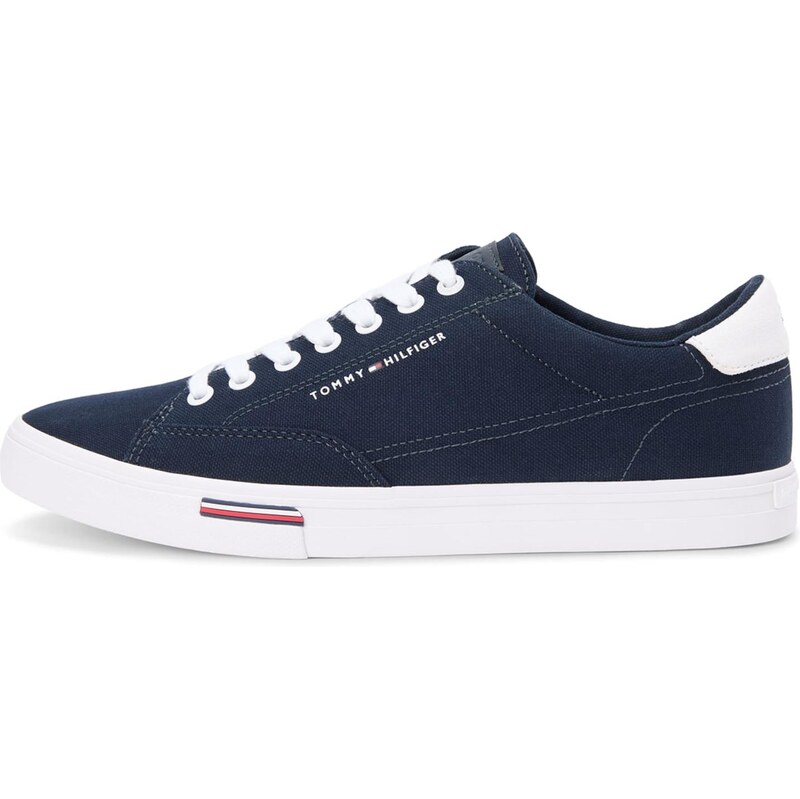 TOMMY HILFIGER Tenisky tmavě modrá / bílá