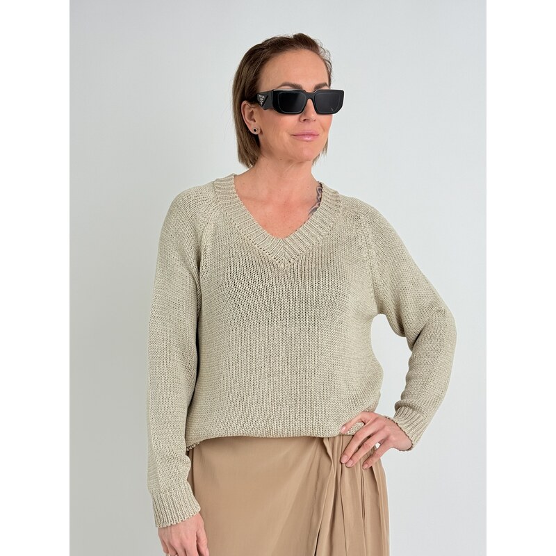 MADAME SUE Cappuccino svetr TAYRA 114961759