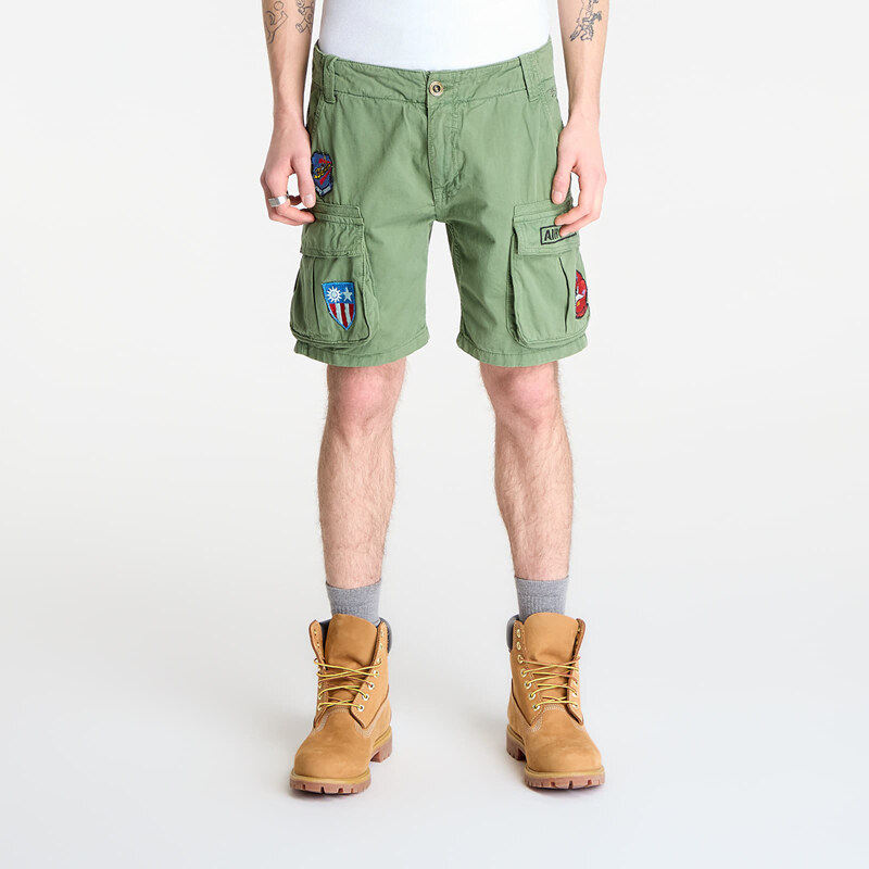 Šortky Alpha Industries Flying Tigers Shorts Vintage Green S/M