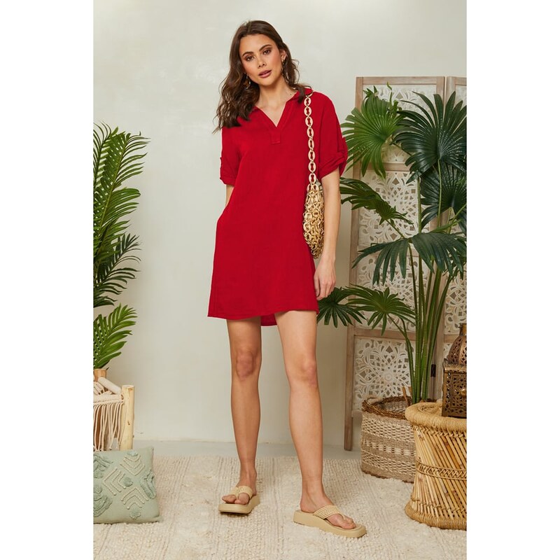 Šaty Lin Passion Rot 2743982