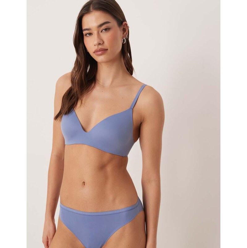 Calvin Klein Perfectly Fit wire free bra in blue 114962144