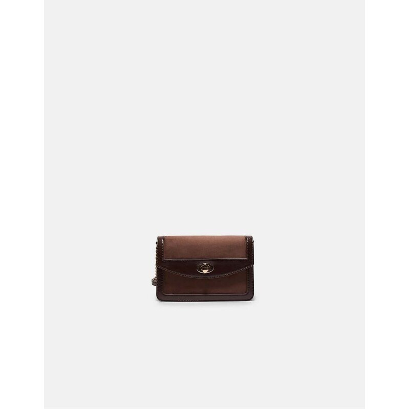 Stradivarius Contrast crossbody bag in brown 114962363