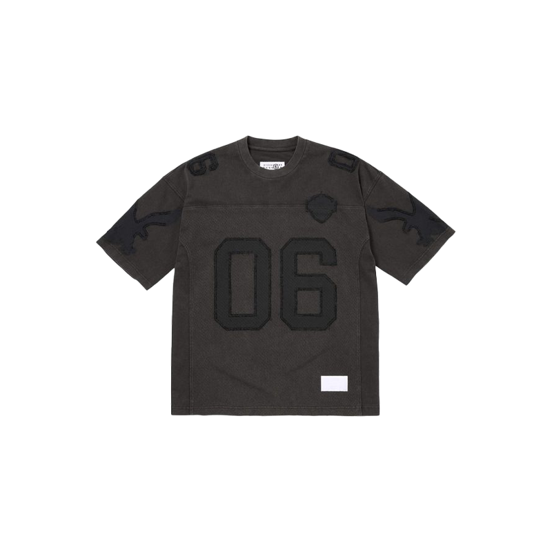 Supreme MM6 Maison Margiela Cotton Football Jersey Black
