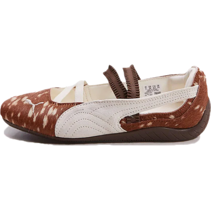 Puma Speedcat Ballet Doelette Pony Hair Deer Print Brown 114962490