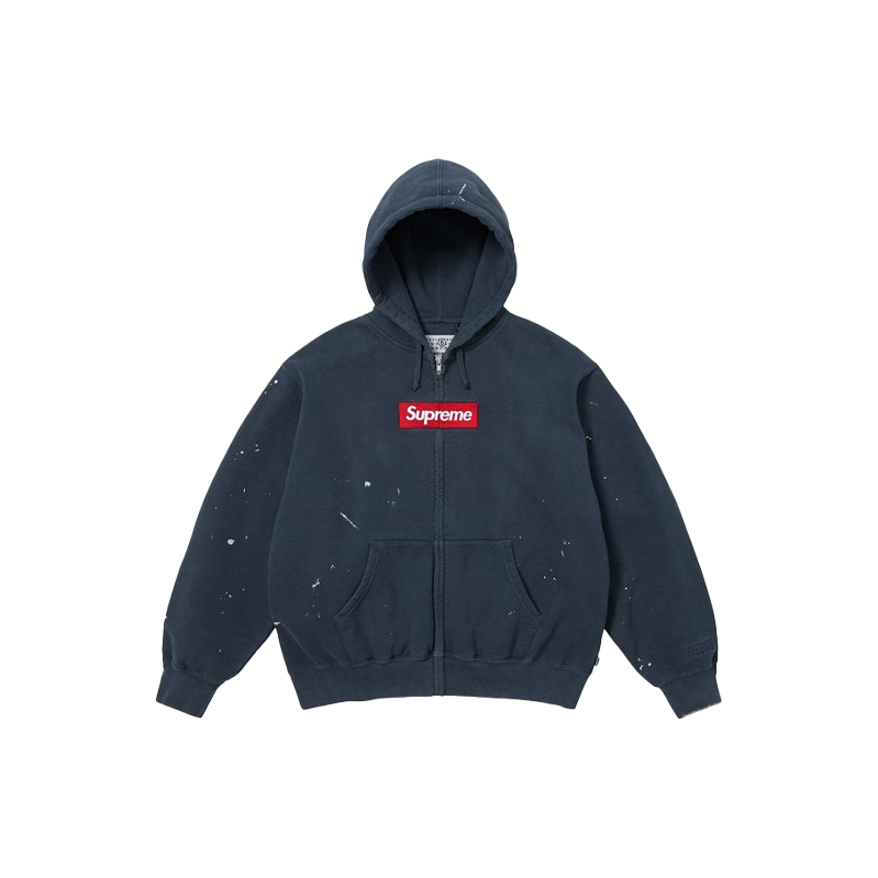 Supreme MM6 Maison Margiela Box Logo Zip Up Hooded Sweatshirt