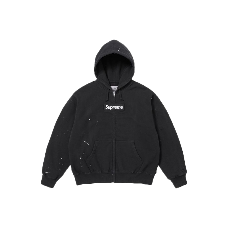 Supreme MM6 Maison Margiela Box Logo Zip Up Hooded Sweatshirt