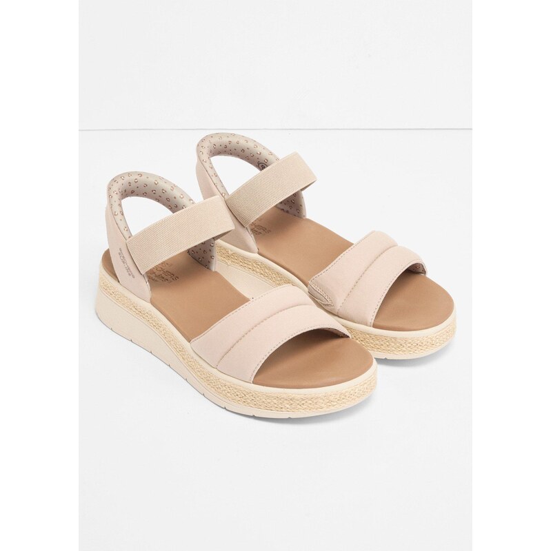 bonprix Nazouvací sandály na klínku značky Skechers hnědá Žena 114963266