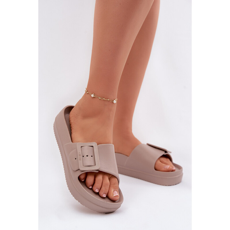 Big Star Shoes Dámské pěnové sandály na platformě s přezkou Big