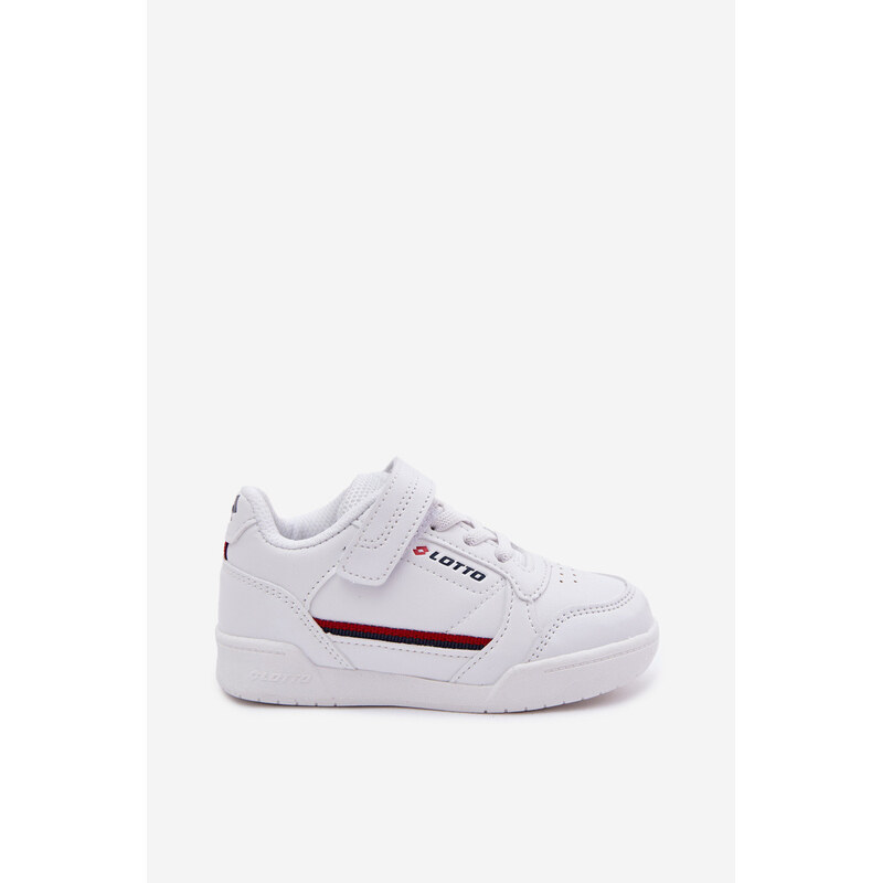 Dětské boty Sneakers na suchý zip LOTTO NANDU 2600310K Bílé 114964034