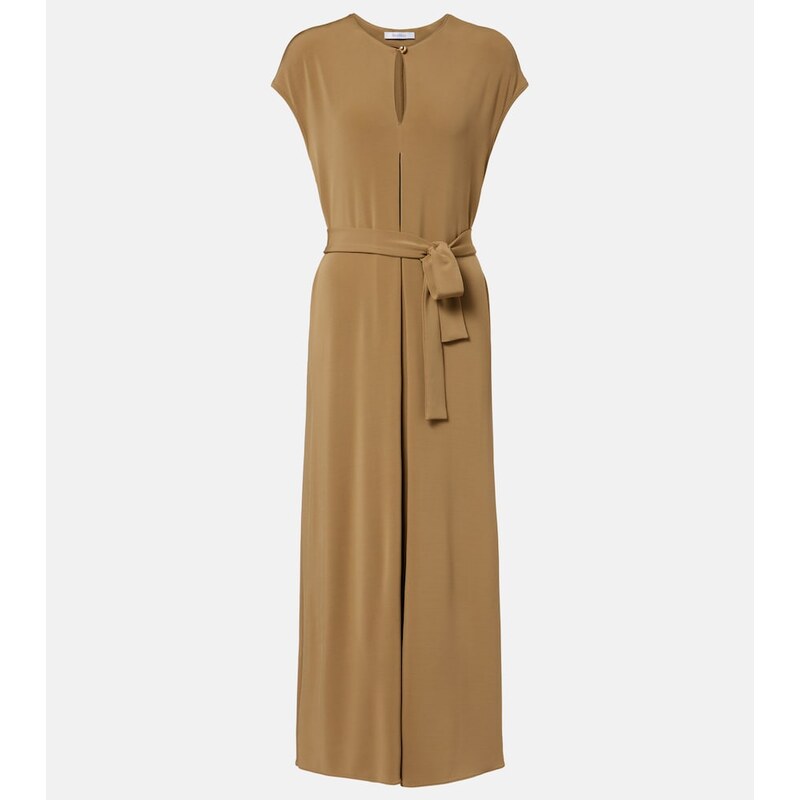 Max Mara Feluca keyhole belted maxi dress