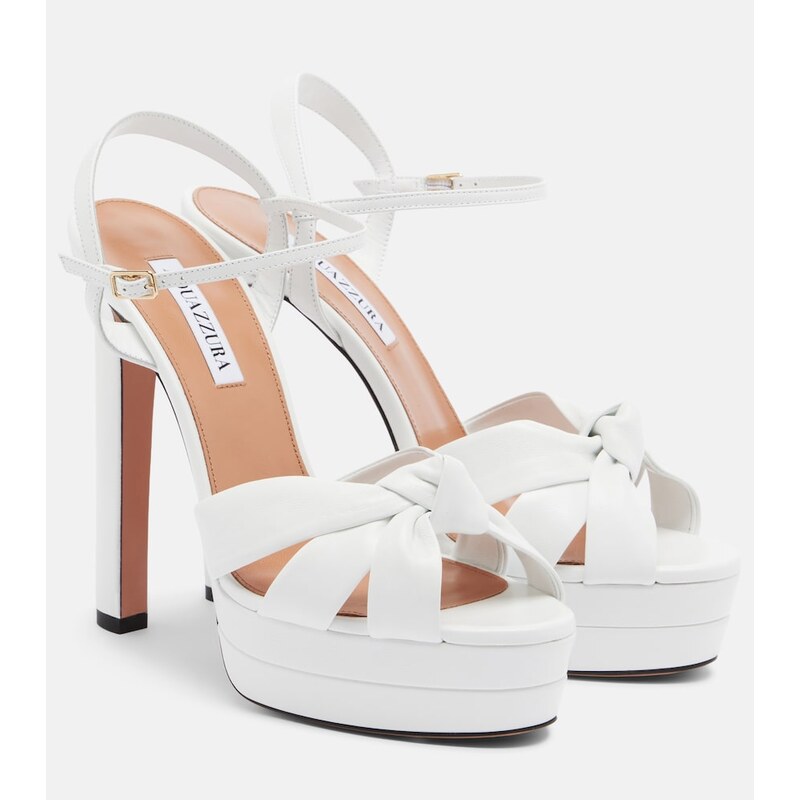 Aquazzura Nina leather platform sandals