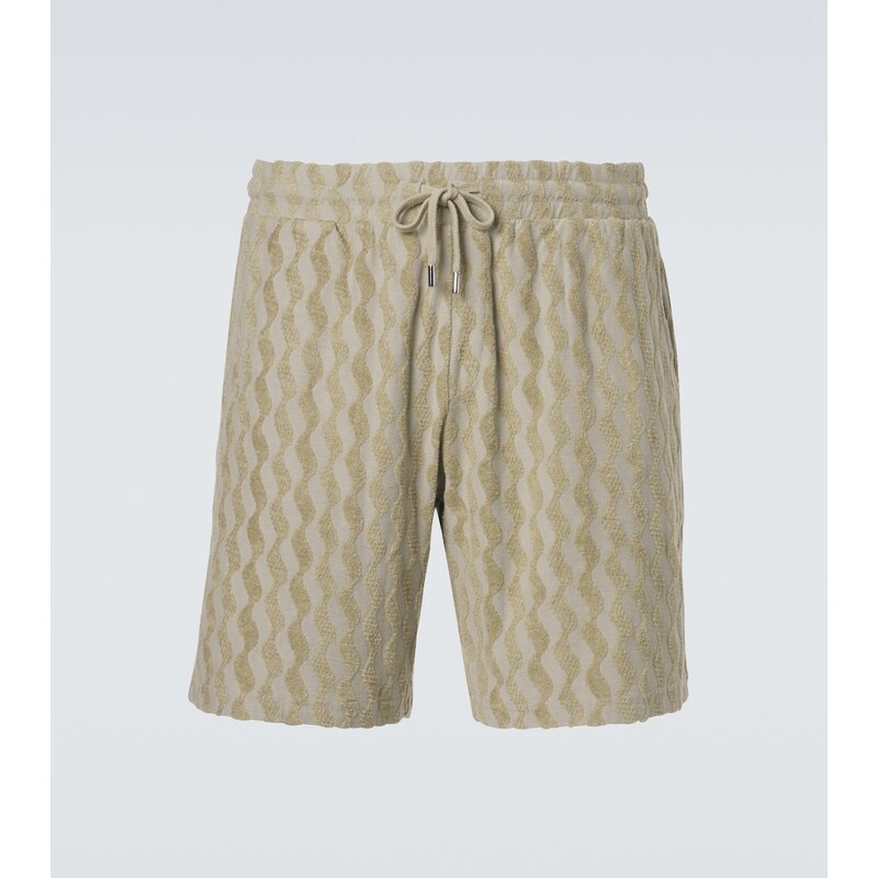 Frescobol Carioca Augusto jacquard terry Bermuda shorts