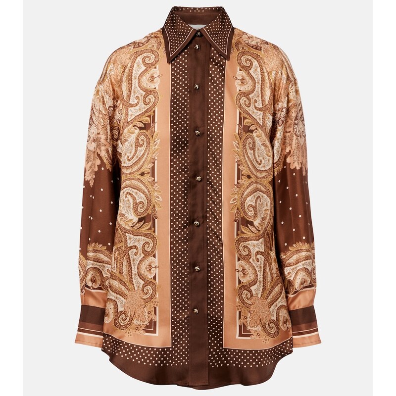 Zimmermann Luna paisley silk shirt