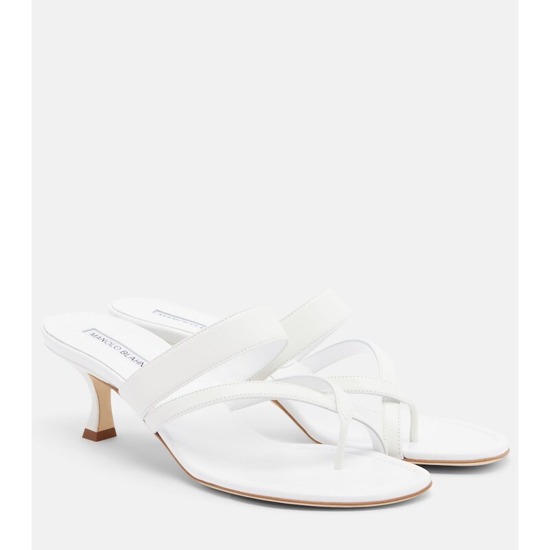 Manolo Blahnik Susa leather thong sandals