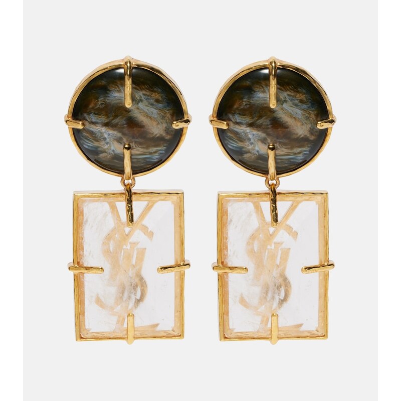 Saint Laurent Cassandre clip-on earrings