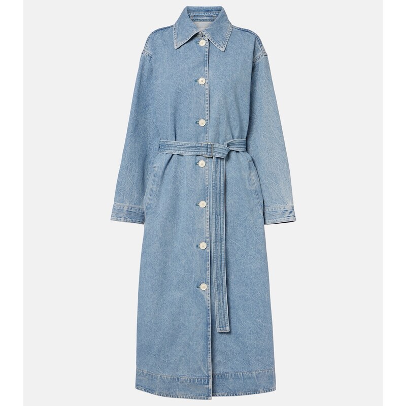 Agolde x Maria McManus denim wrap coat
