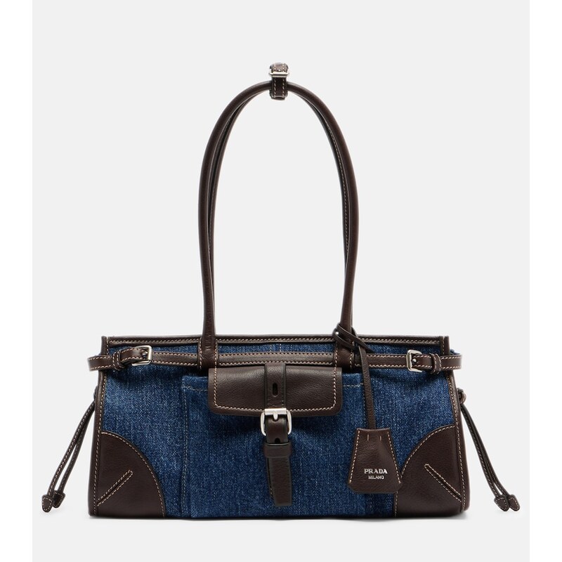 Prada Prada Bonnie Medium denim shoulder bag