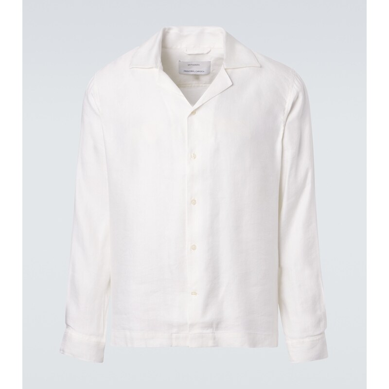 Frescobol Carioca Safra linen-blend shirt