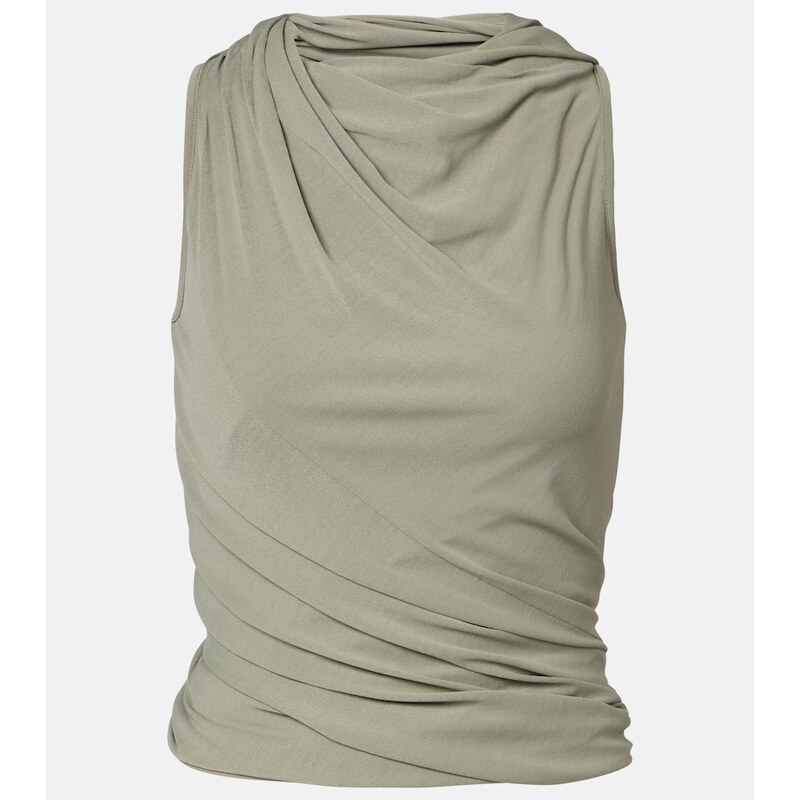 Rick Owens Lilies Luna draped jersey top