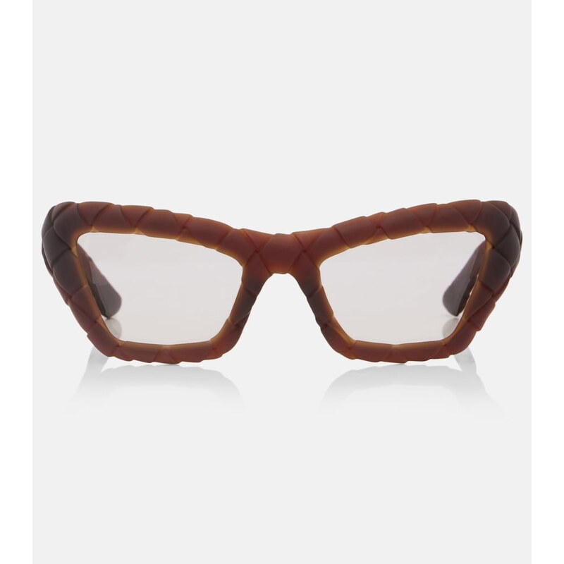 Bottega Veneta Knot Intrecciato cat-eye sunglasses