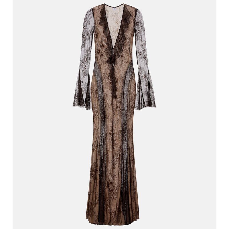 Bananhot Nori lace maxi dress